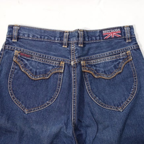 Britannia Pants - Vintage Britannia High Waisted Jeans for Cut Offs